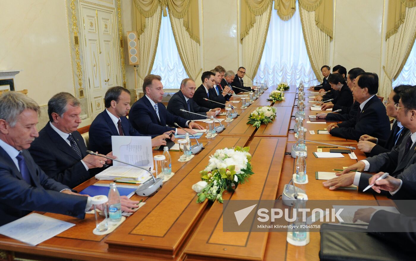 Russian President Vladimir Putin's working trip to St. Petersburg