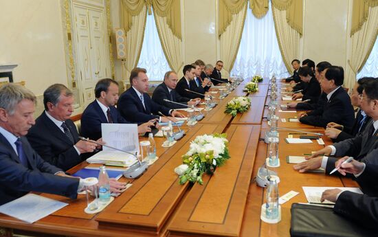 Russian President Vladimir Putin's working trip to St. Petersburg