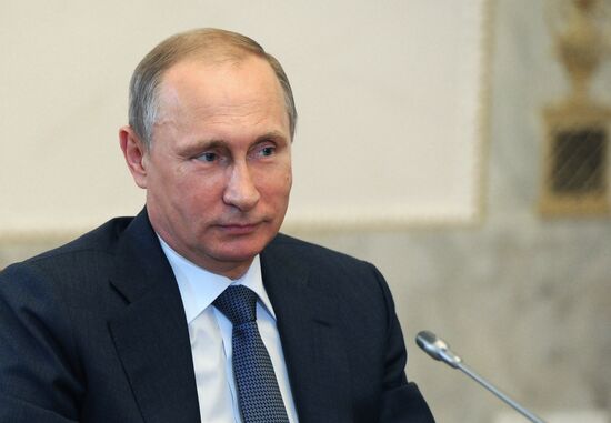 Russian President Vladimir Putin's working trip to St. Petersburg