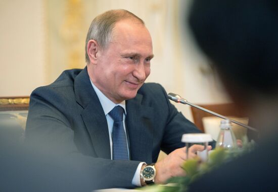 Russian President Vladimir Putin's working trip to St. Petersburg