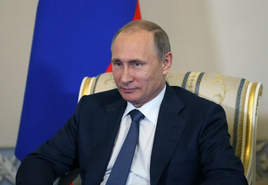 Russian President Vladimir Putin's working trip to St. Petersburg