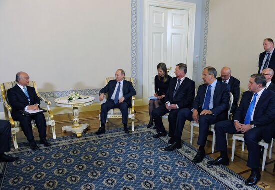 Russian President Vladimir Putin's working trip to St. Petersburg