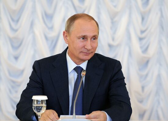 Russian President Vladimir Putin's working trip to St. Petersburg