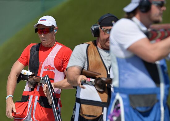 2015 European Games. Shooting. Men's double trap
