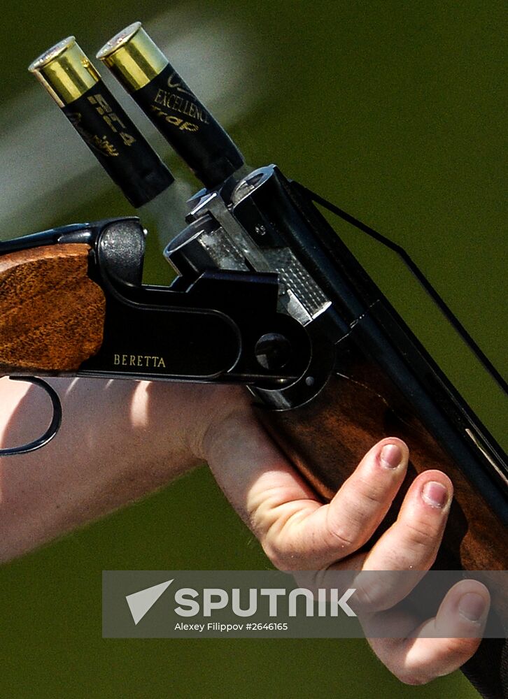 2015 European Games. Shooting. Men's double trap