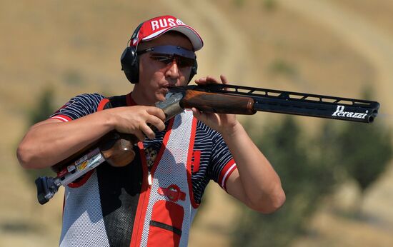 2015 European Games. Shooting. Men's double trap