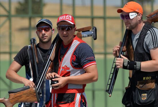 2015 European Games. Shooting. Men's double trap