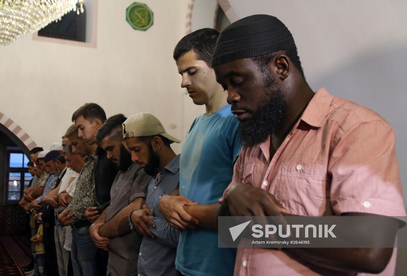 Muslims during Ramadan in Simferopol