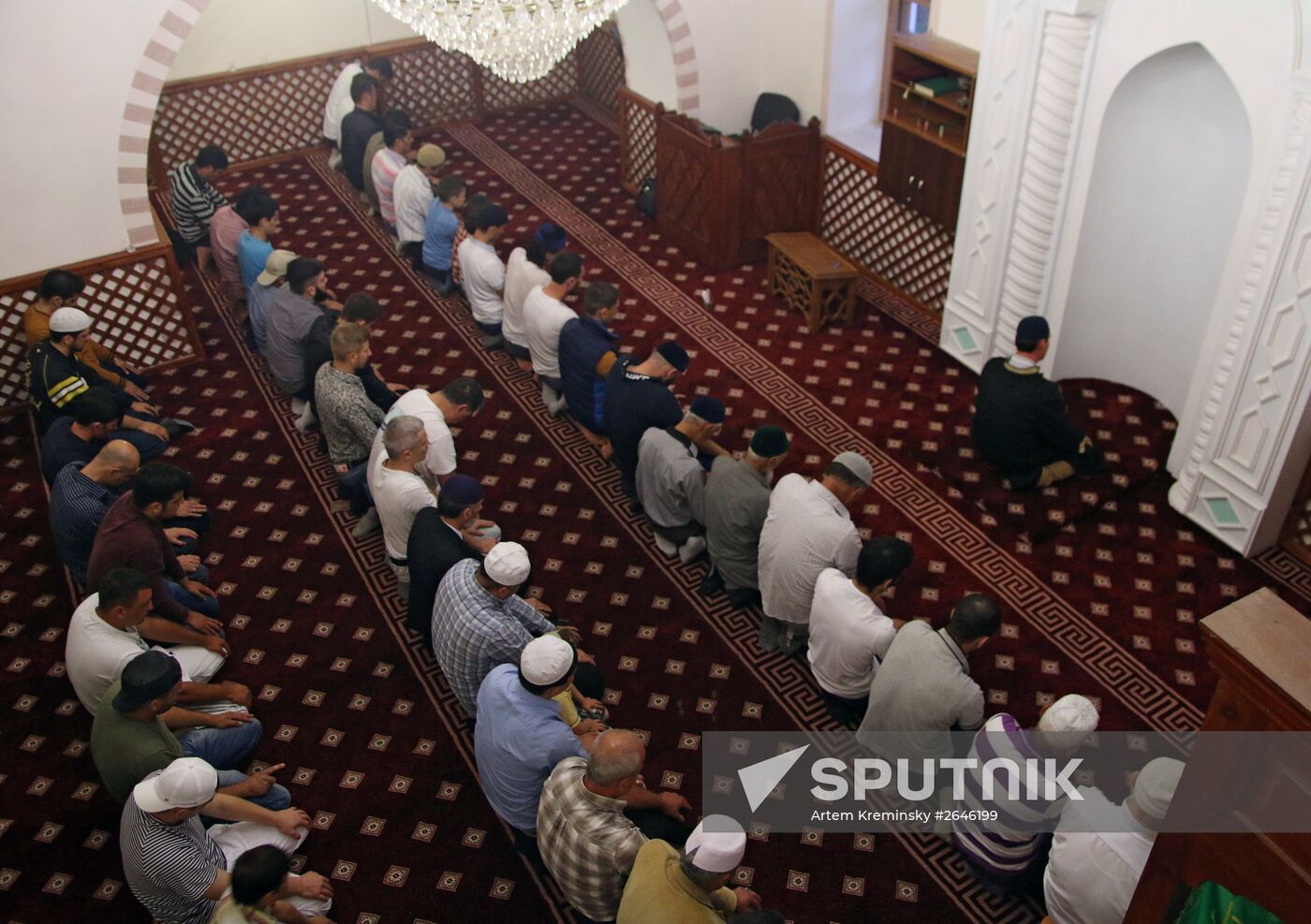 Muslims during Ramadan in Simferopol