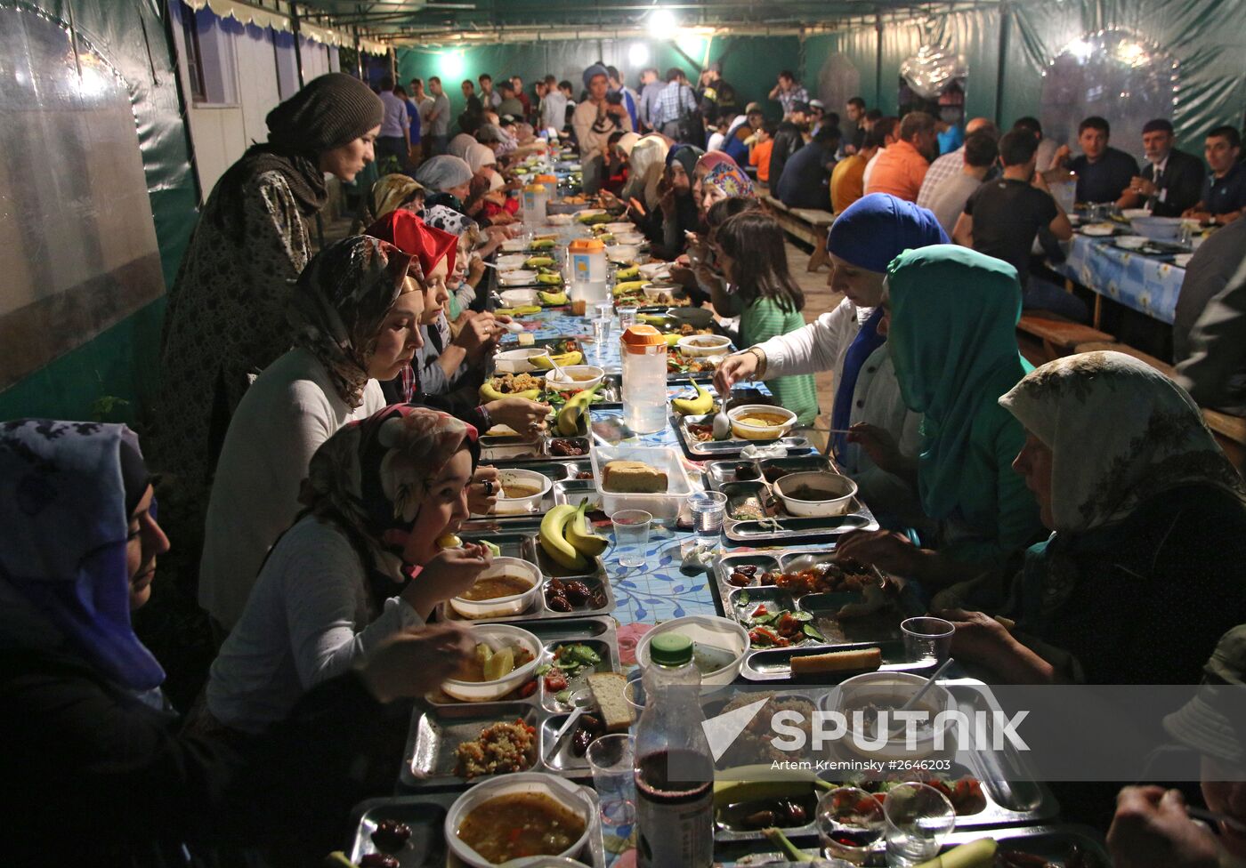 Muslims during Ramadan in Simferopol