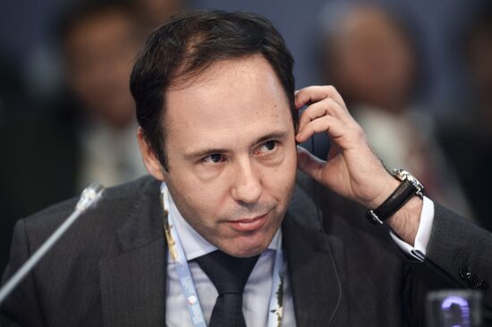 Russia 24 TV debates, Investment in Russia: New Challenges and Opportunities in Changed Realities, at SPIEF