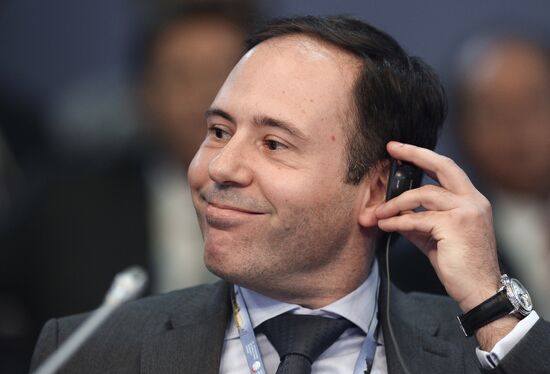 Russia 24 TV debates, Investment in Russia: New Challenges and Opportunities in Changed Realities, at SPIEF