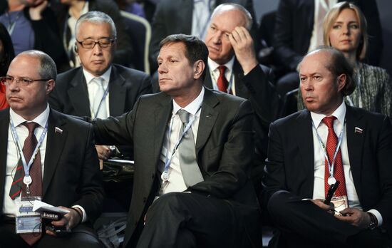 Russia 24 TV debates, Investment in Russia: New Challenges and Opportunities in Changed Realities, at SPIEF