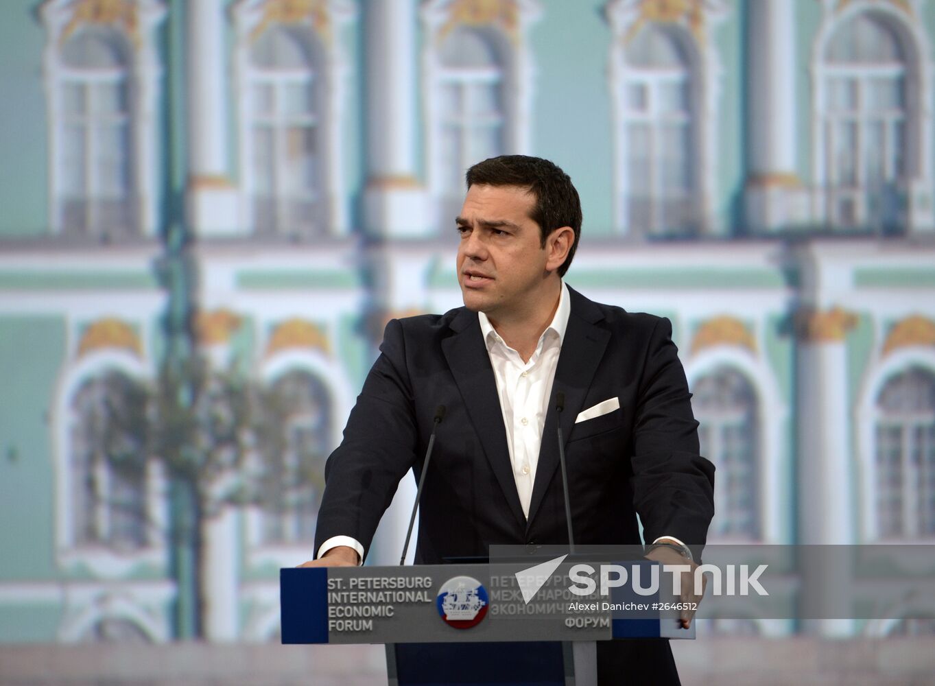 Plenary session at 2015 St. Petersburg International Economic Forum