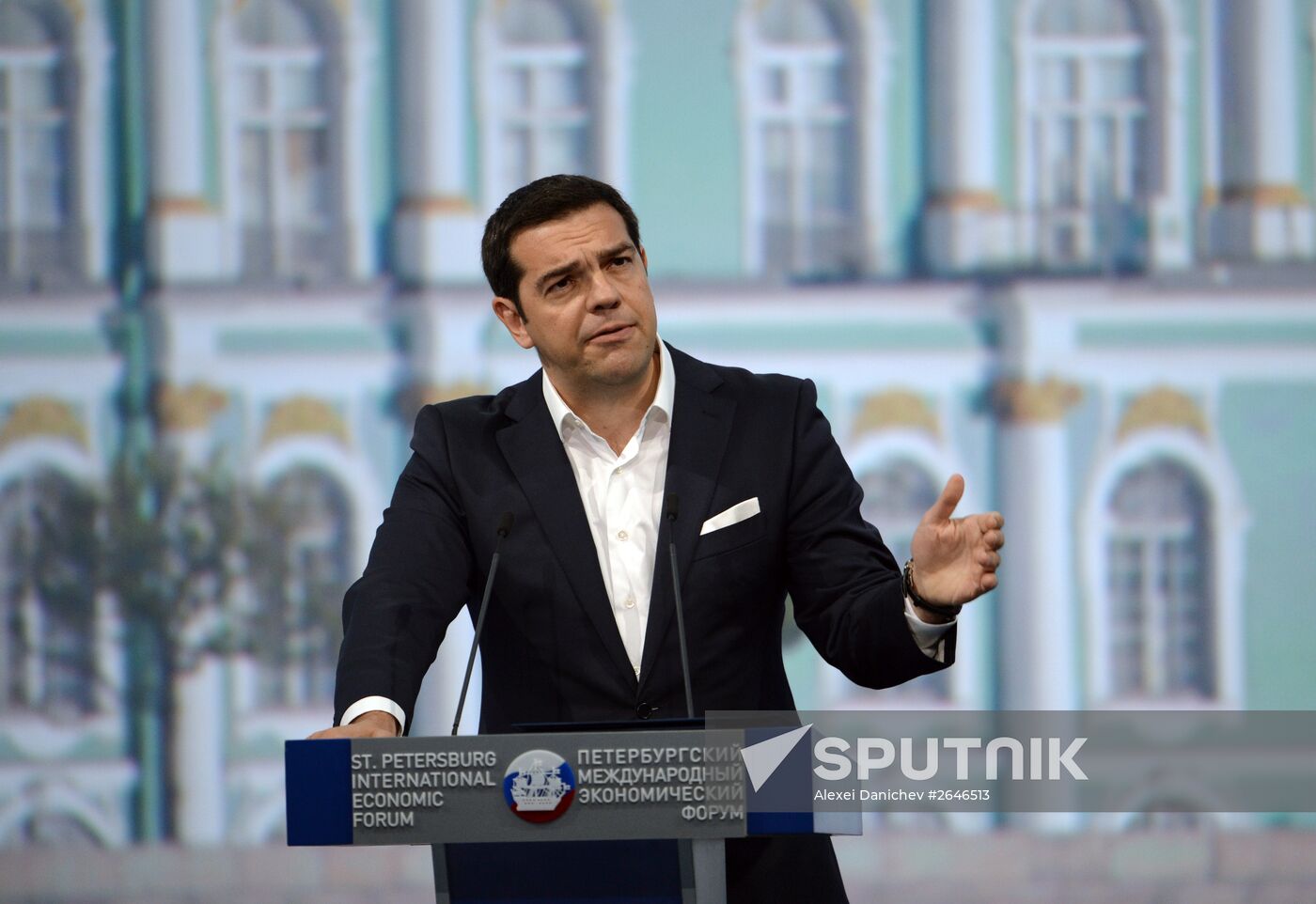 Plenary session at 2015 St. Petersburg International Economic Forum