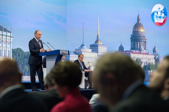 President Vladimir Putin's visit to St. Petersburg. Day two