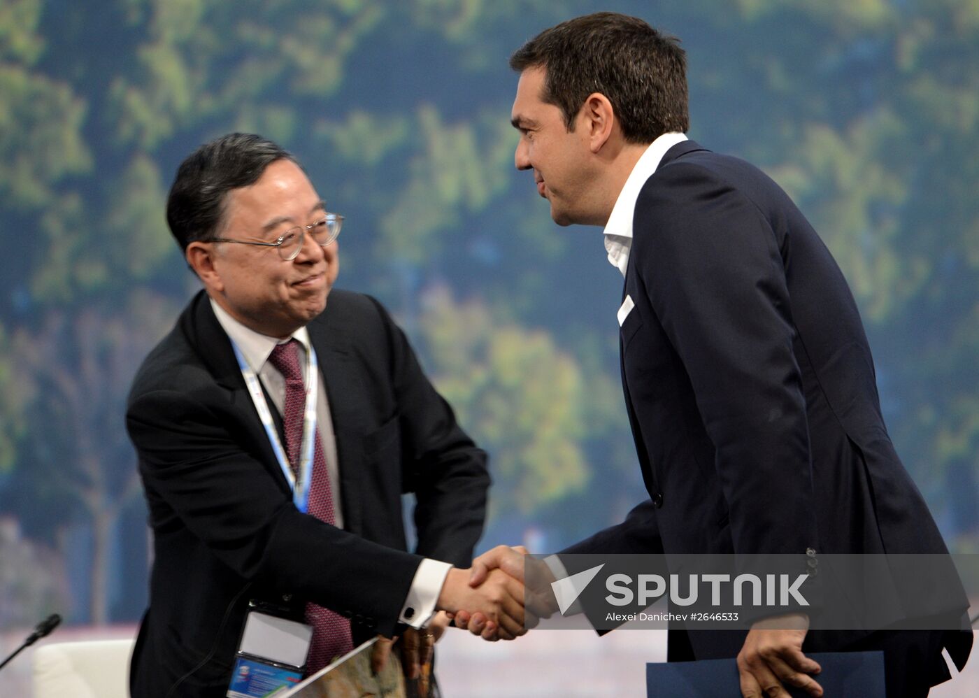Plenary session at 2015 St. Petersburg International Economic Forum