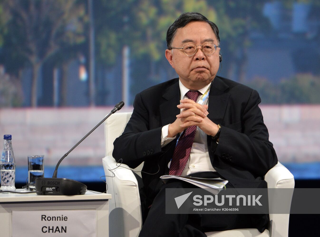 Plenary session at 2015 St. Petersburg International Economic Forum