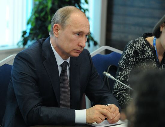 Russian President Vladimir Putin's working visit to St. Petersburg. Day Two