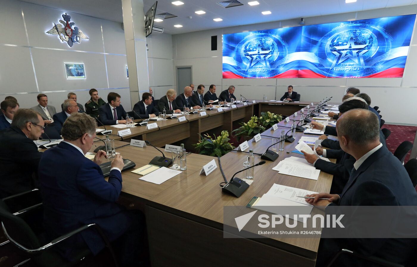 Prime Minister Medvedev visits ARMY 2015 International military technical forum