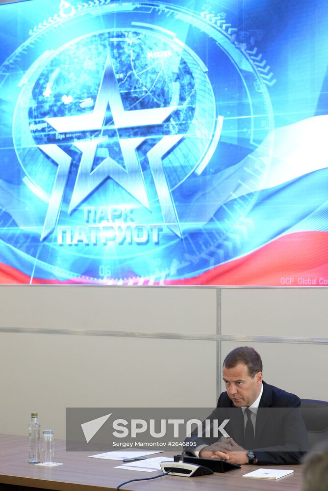 Prime Minister Medvedev visits ARMY 2015 International military technical forum
