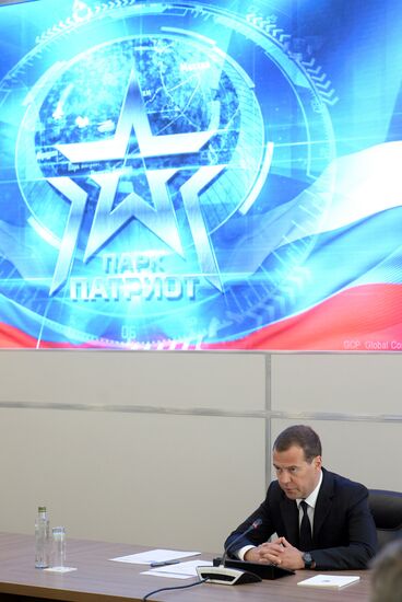 Prime Minister Medvedev visits ARMY 2015 International military technical forum