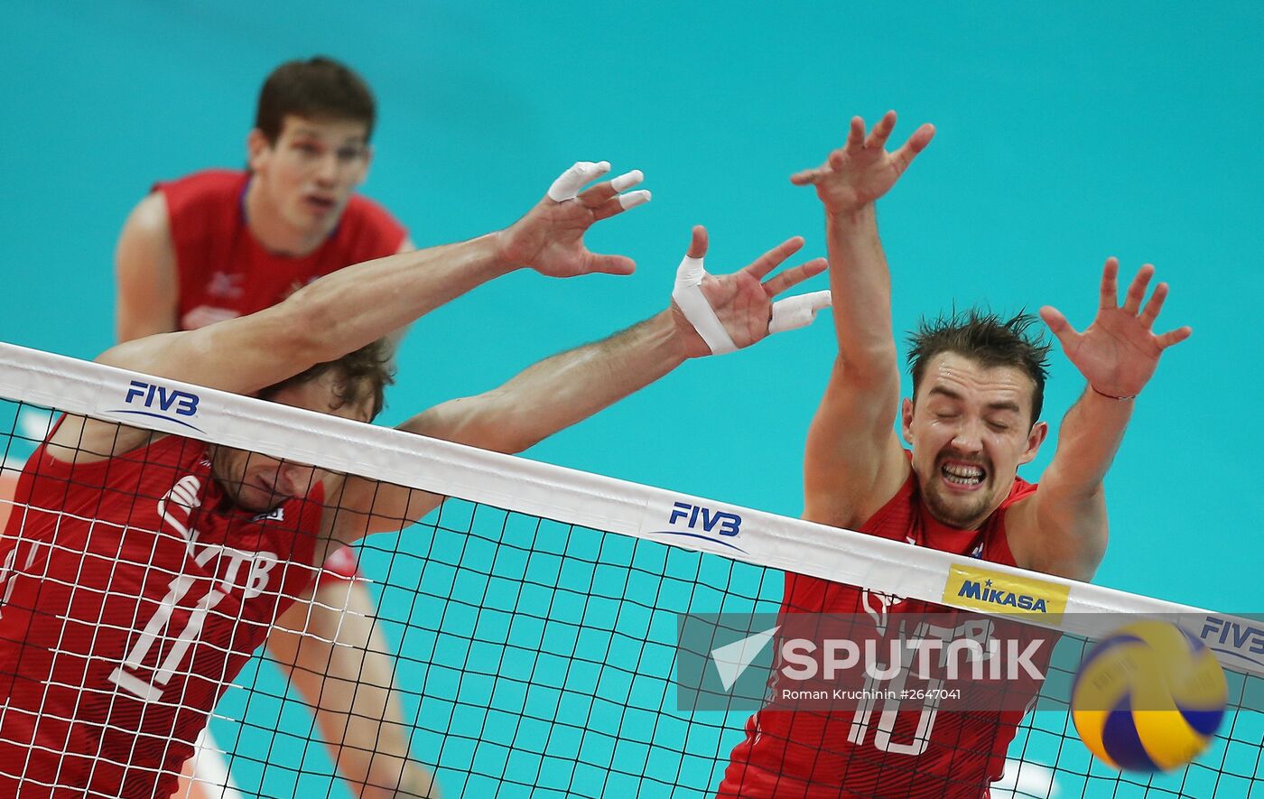 FIVB Volleyball World League. Russia vs. Poland