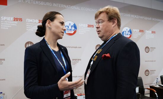 Panel Session, Unlocking the Potential Growth of the Knowledge Economy, at SPIEF 2015