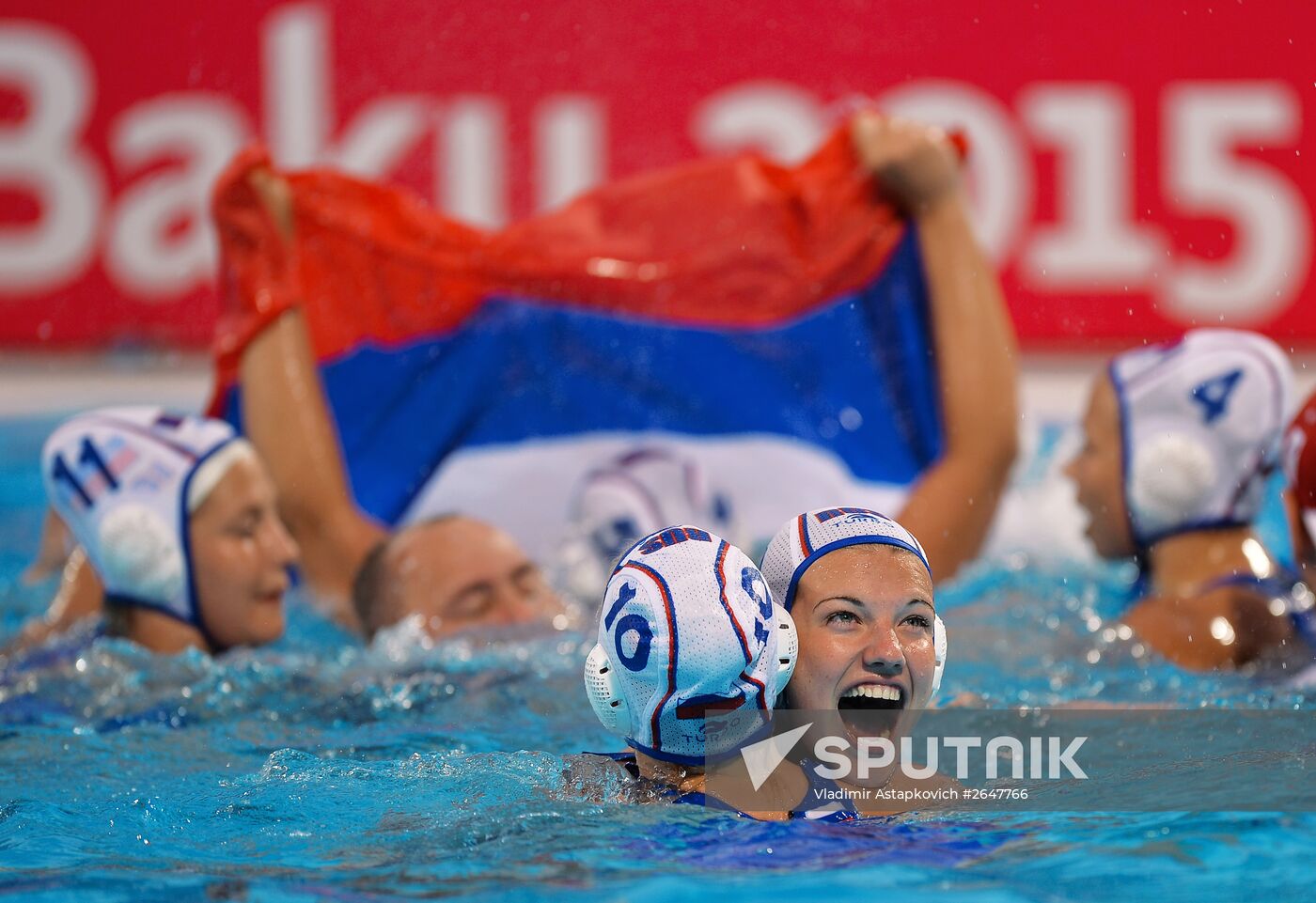 2015 European Games. Women's water polo. Russia vs. Italy