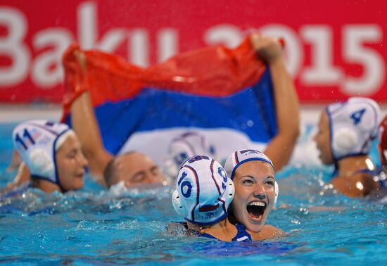 2015 European Games. Women's water polo. Russia vs. Italy