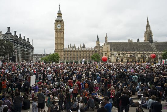 Anti-austerity rally in London