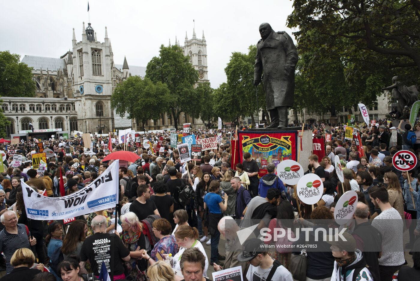 Anti-austerity rally in London