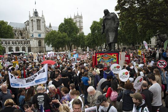 Anti-austerity rally in London