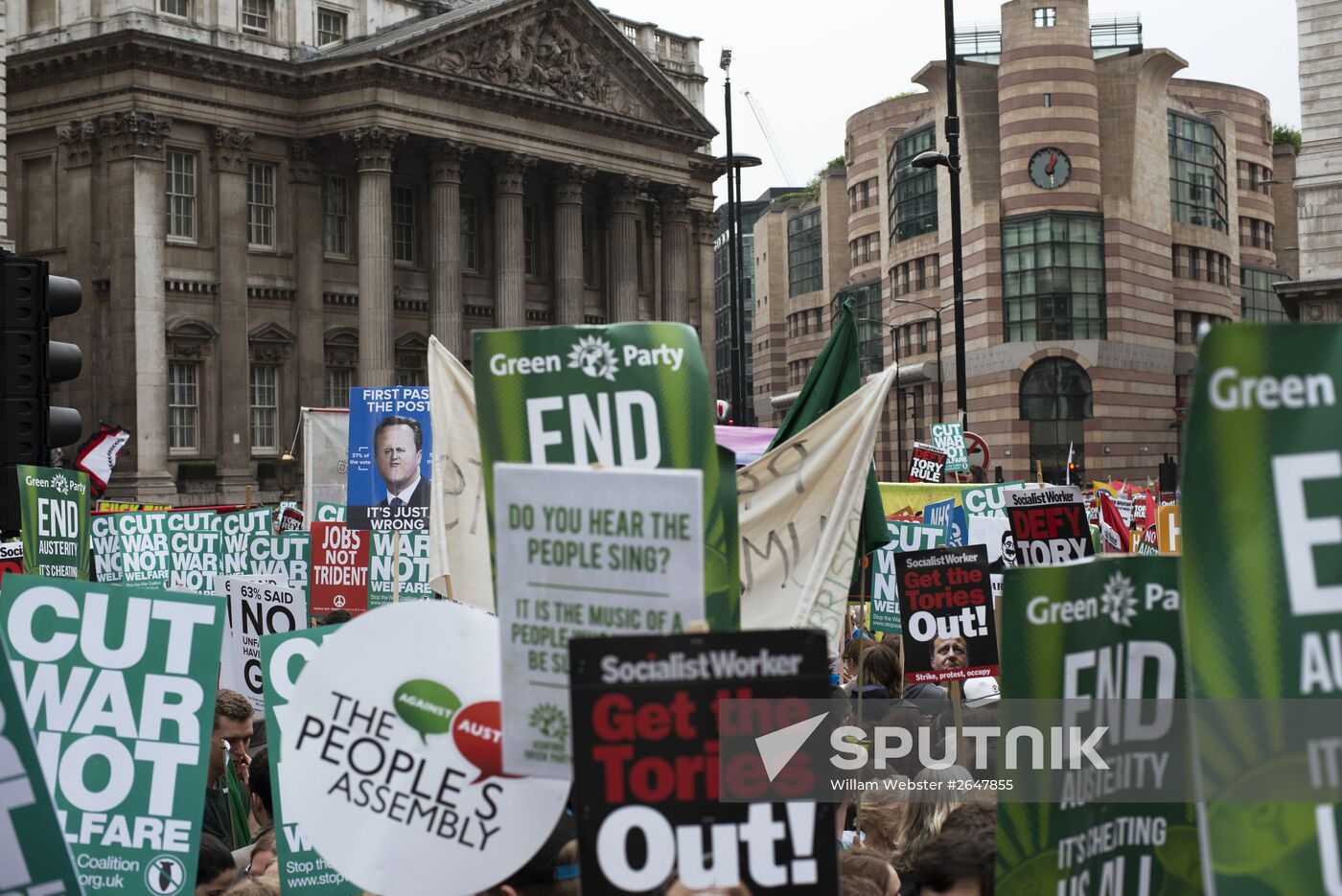 Anti-austerity rally in London