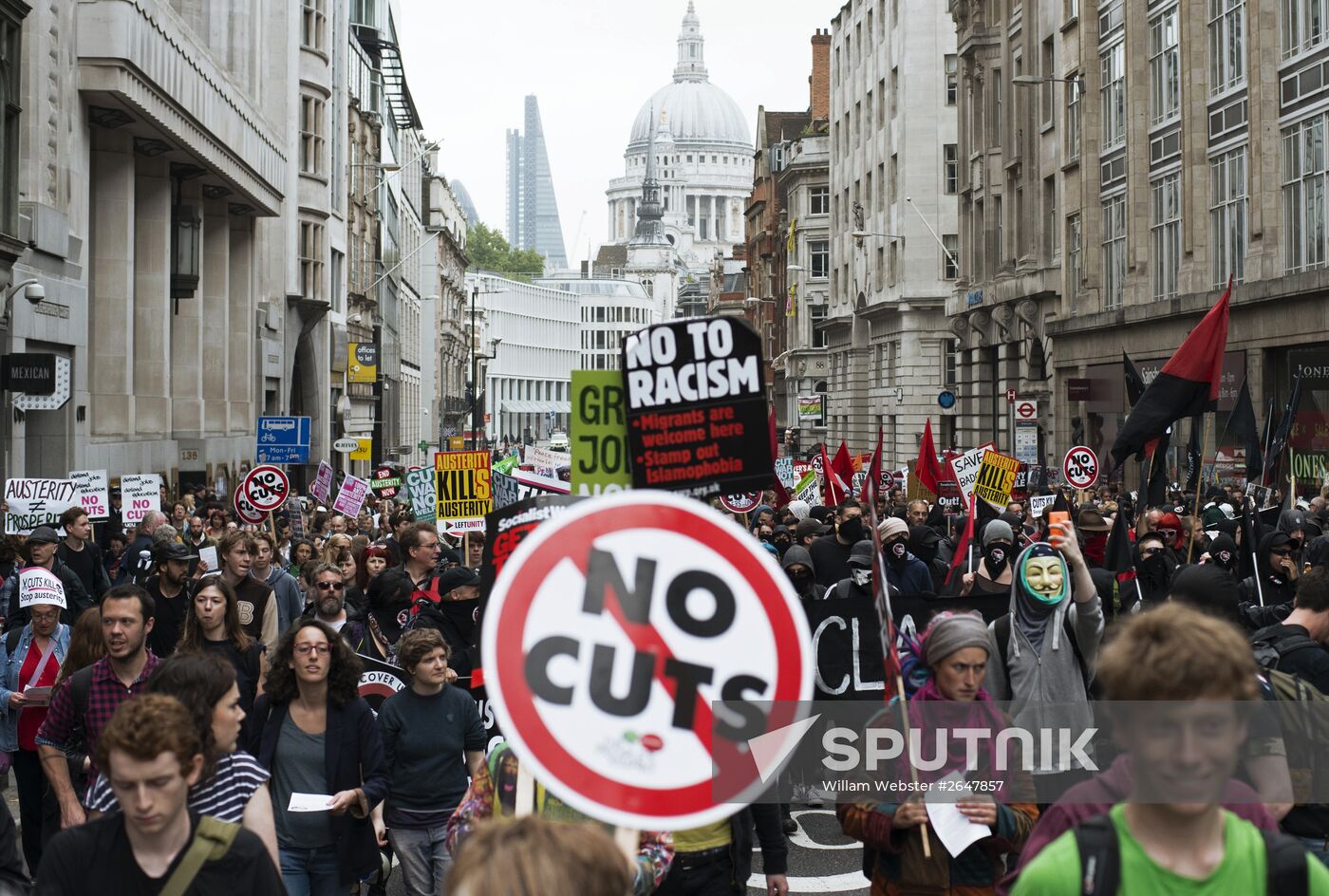 Anti-austerity rally in London