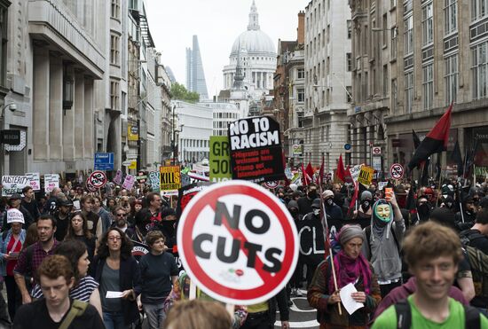 Anti-austerity rally in London
