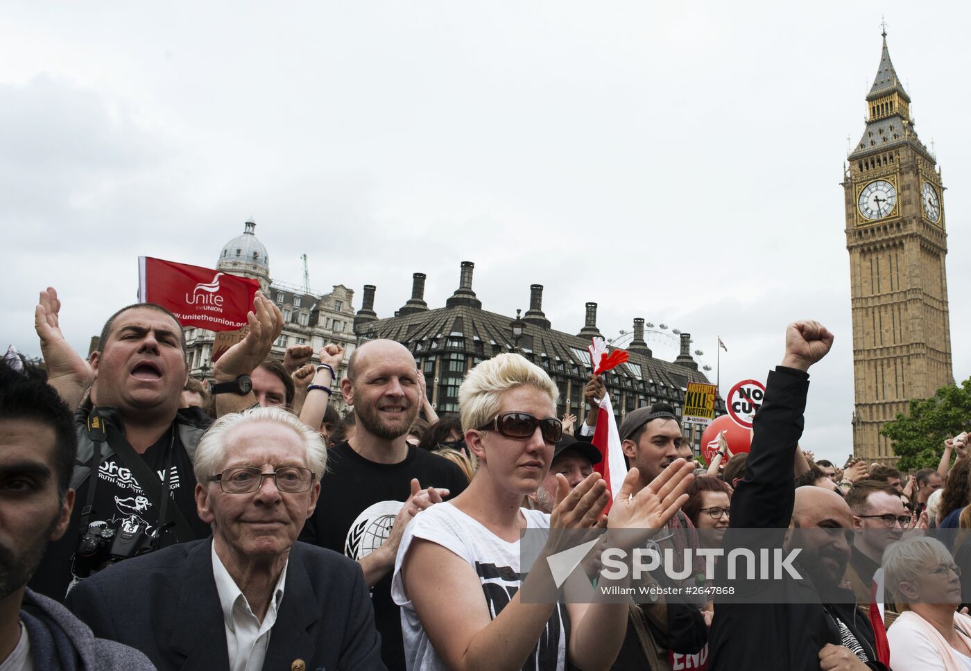 Anti-austerity rally in London