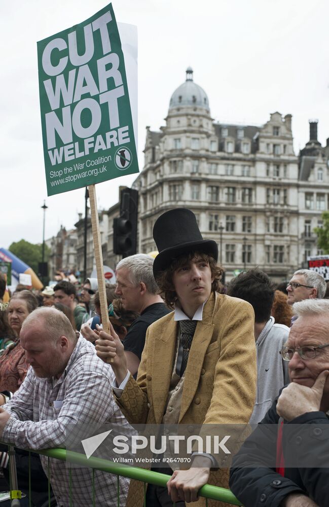 Anti-austerity rally in London