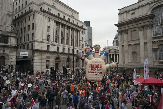 Anti-austerity rally in London