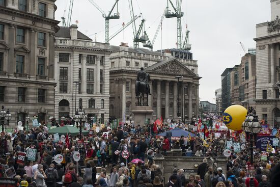 Anti-austerity rally in London
