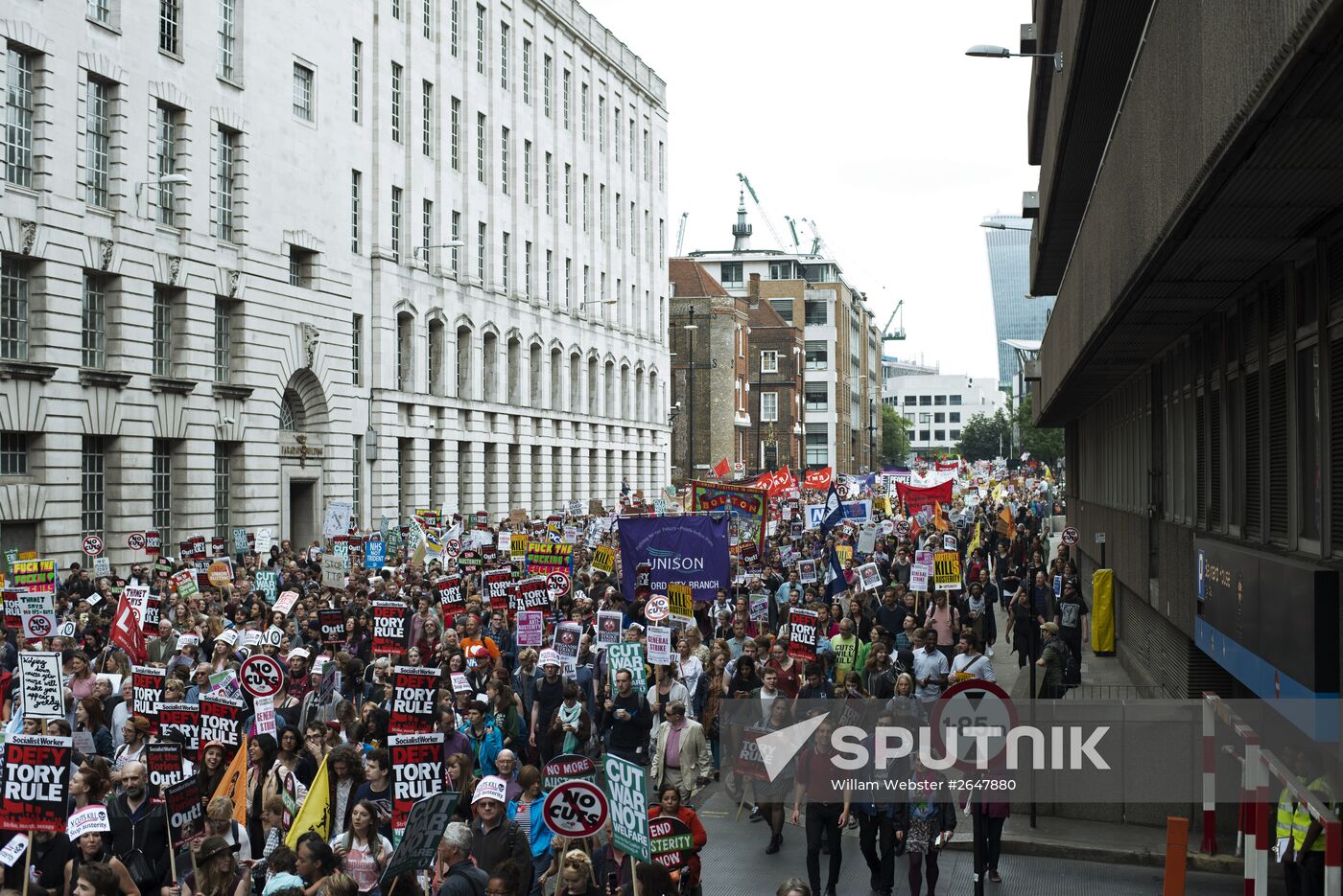 Anti-austerity rally in London