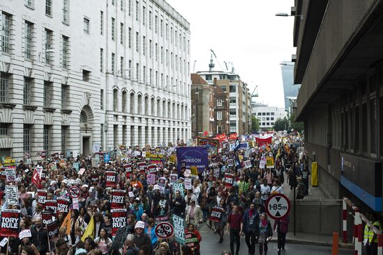 Anti-austerity rally in London