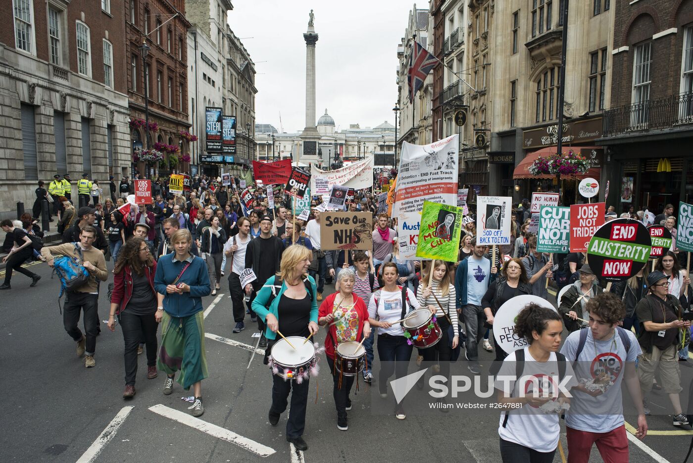 Anti-austerity rally in London