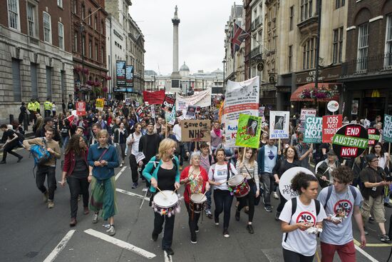 Anti-austerity rally in London