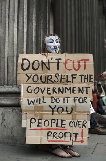 Anti-austerity rally in London