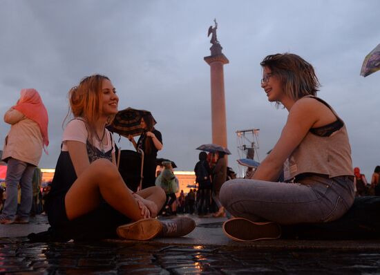 Scarlet Sails school-leavers' festival in St. Petersburg during SPEIF 2015