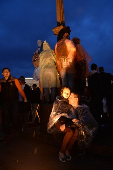 Scarlet Sails school-leavers' festival in St. Petersburg during SPEIF 2015