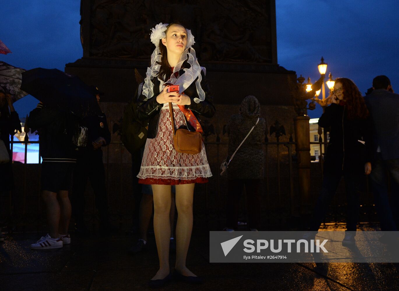 Scarlet Sails school-leavers' festival in St. Petersburg during SPEIF 2015