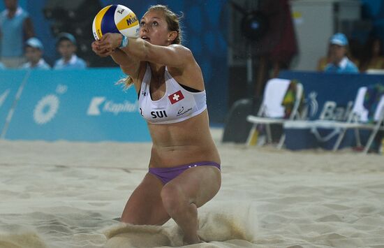 1st European Games. Beach Volleyball. Austria vs. Switzerland