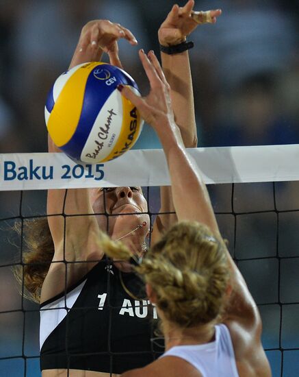 1st European Games. Beach Volleyball. Austria vs. Switzerland